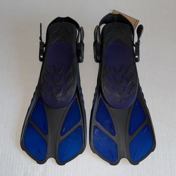 NWT Capas Blue And Black Snorkel Fins - Picture 4 of 6